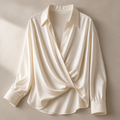 Elena | Blusa Satinada Cruzada Elegante para Mujer