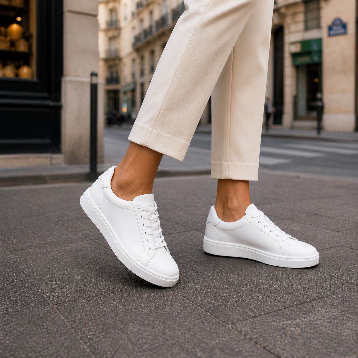 Luna | Zapatillas Blancas Minimalistas para Mujer